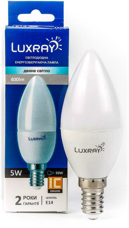 Лампа світлодіодна Luxray (6941372123550) 5Вт, E14, 4200K